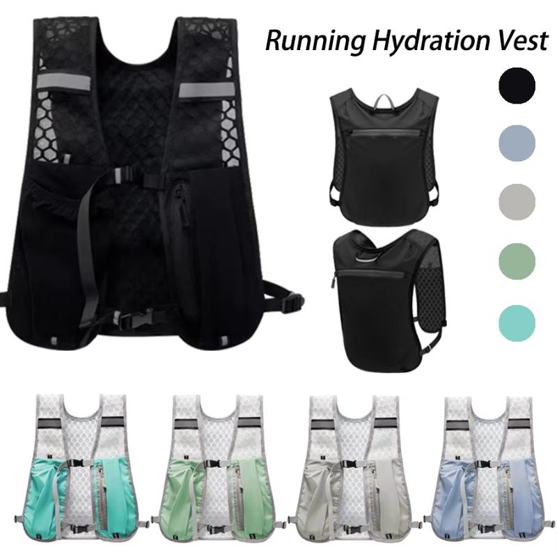 Trail Running Vest - Water Bottle Storage Running Vest with