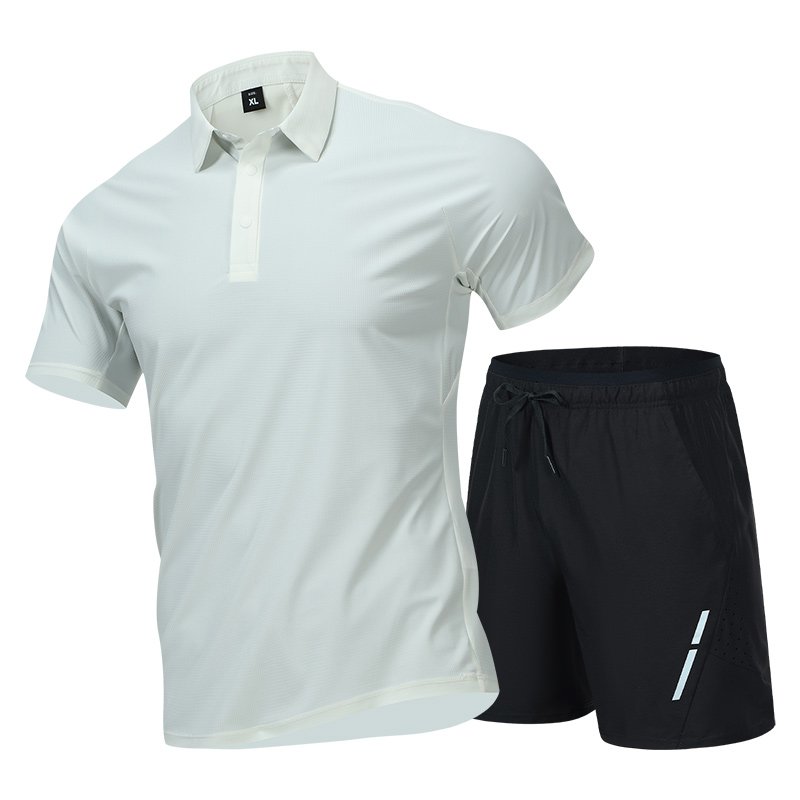 Outdoor Sports Outfit - Men's Lightweight Quick Dry Polo 2-Piece