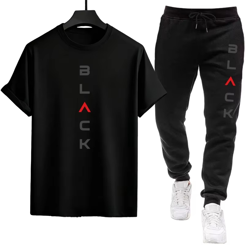 Black Letter Print Mens Tracks - Outdoor Sports Outfit recensie en prijs